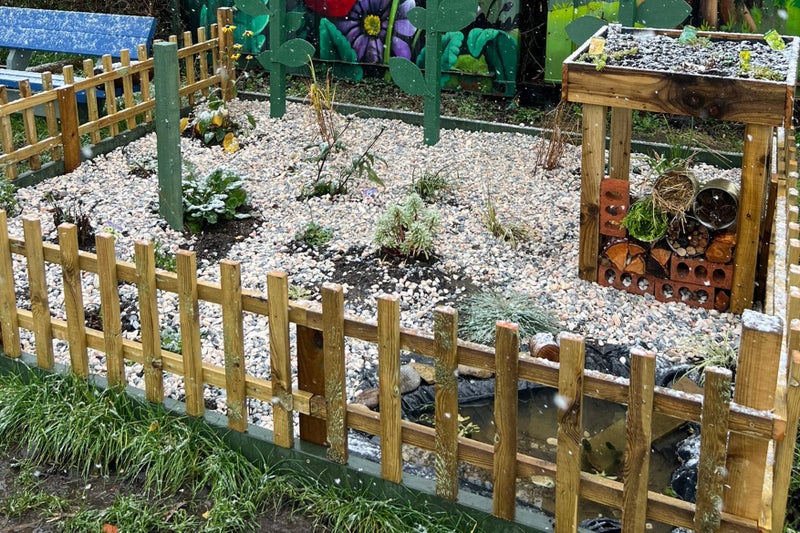 The climate-resilient bed at Redcatch Community Garden