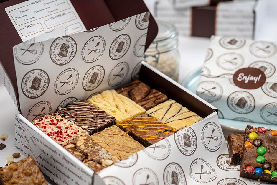 A box of brownies