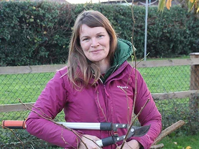 The growing food author, Lucy Chamberlain