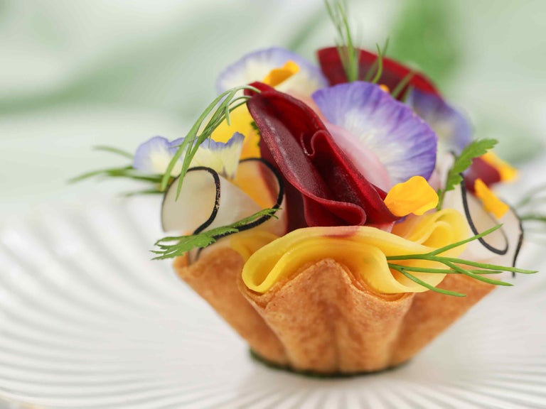 A close up of food