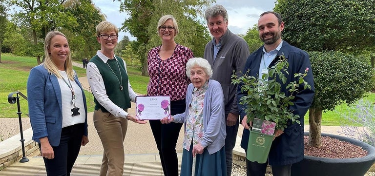 The RHS celebrates its first Lifetime Volunteer