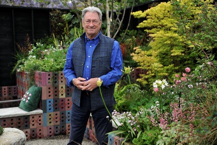 A man standing in a garden