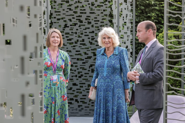 A group of people standing outside