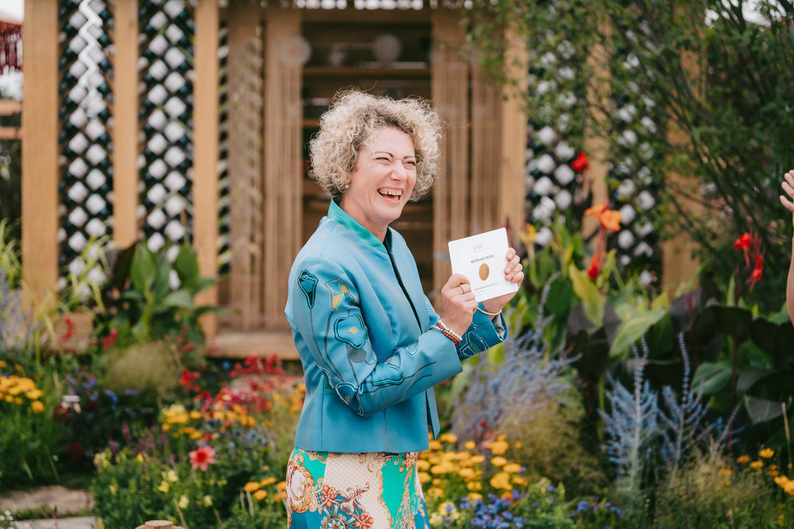 100 Sweet Summers Show Garden medal