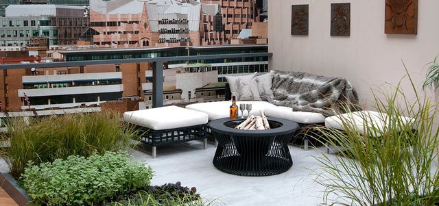Greening balconies and roof gardens