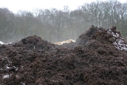 Stack of farmyard manure