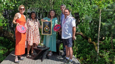 A group of people posing for a photo