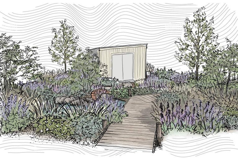 The RHS Pollywiggle Garden, designed by Joe and Laura Carey
