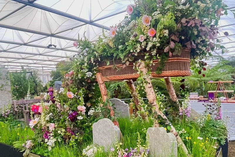 The first funeral scene at RHS Chelsea