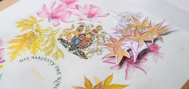 Royal Signature presented to the King at Sandringham