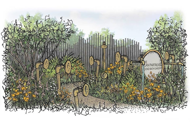 The Alan Partridge Sound Bath Garden